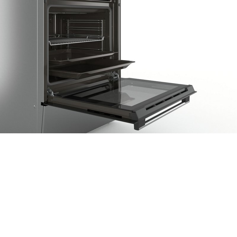 Aragaz Bosch HKA090150, Clasa energetica A, Volum 66l volum, 60 cm, 7 moduri de incalzire, 3D HotAir, Inox