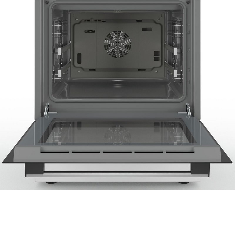 Aragaz Bosch HKR39C250, Clasa energetica A, 4 zone de gatit, Volum 66 l, EcoClean, Afisaj LED, 7 Programe, Alb