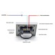 Intrerupator dublu cu touch, Wireless, Telecomanda inclusa, Negru