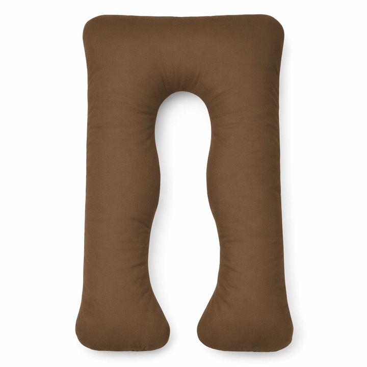 Възглавница Капинката за бременни и кърмене, У-образна Кафява