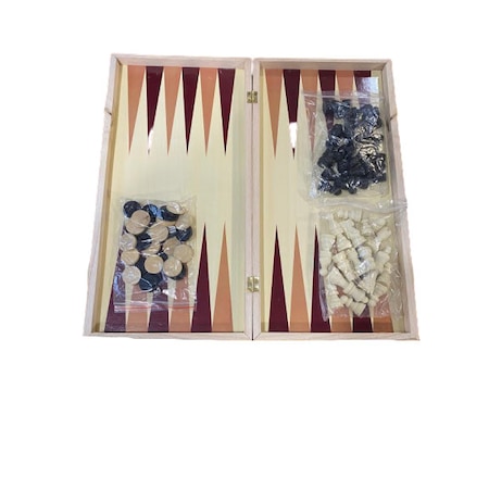 Joc de sah, table si dame 29 x 29 cm din lemn, cu toate piesele incluse