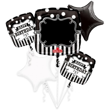 Buchet Baloane Happy Birthday Cu Personalizare, 34454, set 5 bucati Buchet Baloane Happy Birthday Cu Personalizare, 34454, set 5 bucati