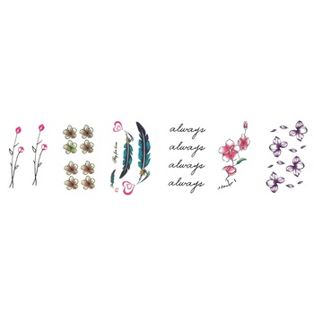 Set 6 tatuaje temporare fly for love 9x5cm Set 6 tatuaje temporare fly for love 9x5cm