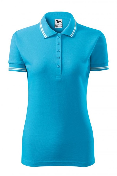 Tricou polo pentru dama Urban, Turcoaz