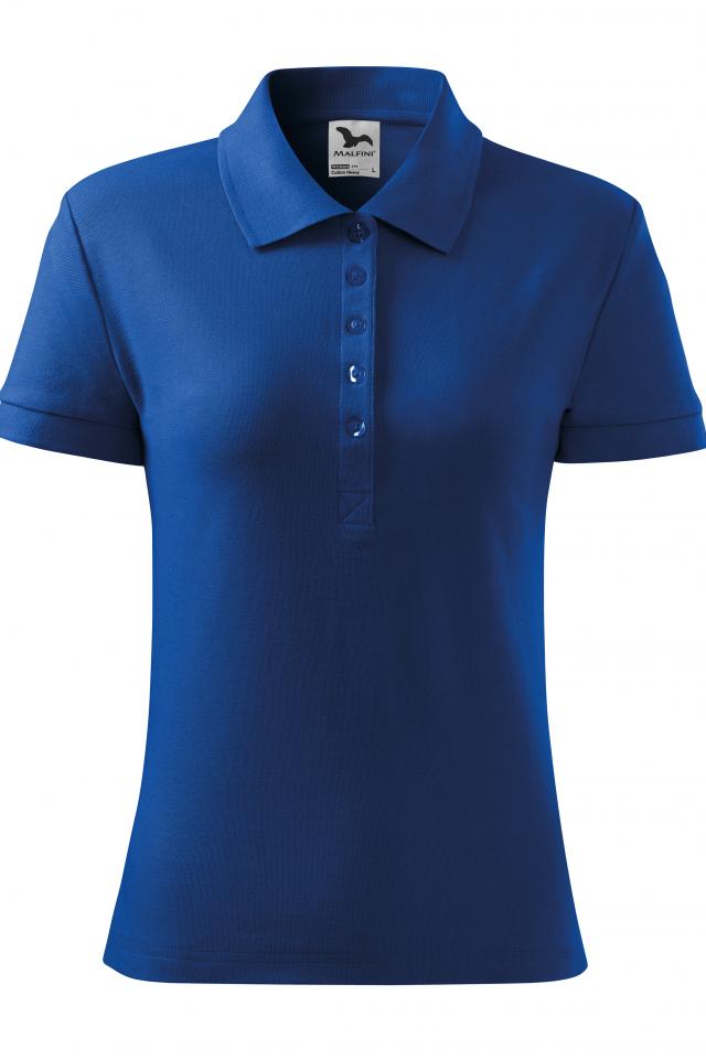 Tricou polo pentru dama Cotton Heavy, Albastru regal