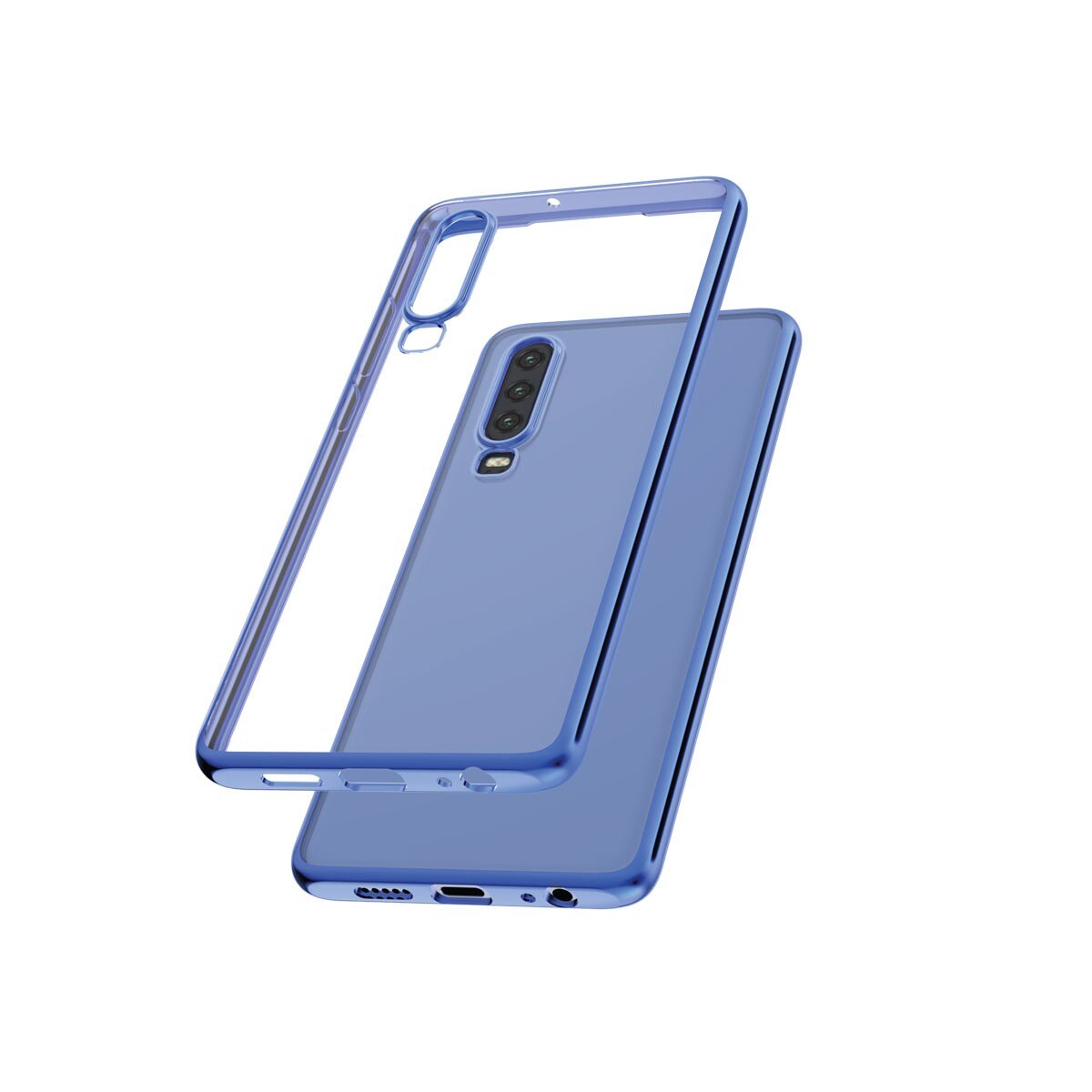 Capac Protectie Spate Cellara Colectia Electro Pentru Huawei P30 - Albastru