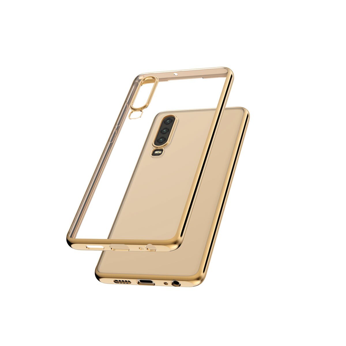 Capac Protectie Spate Cellara Colectia Electro Pentru Huawei P30 - Auriu