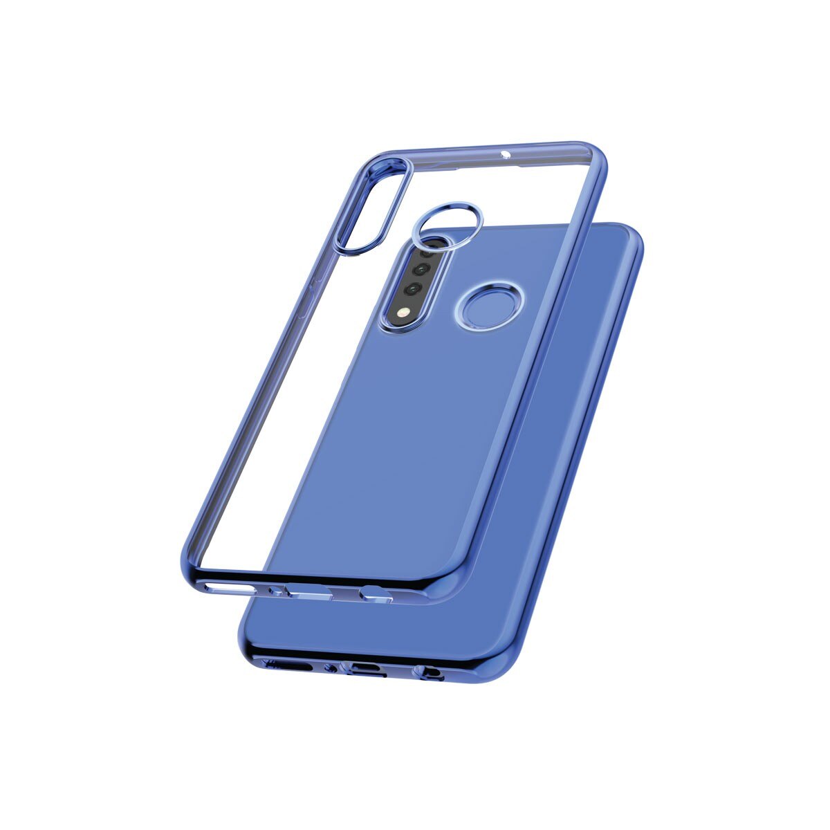 Capac Protectie Spate Cellara Colectia Electro Pentru Huawei P30 Lite - Albastru