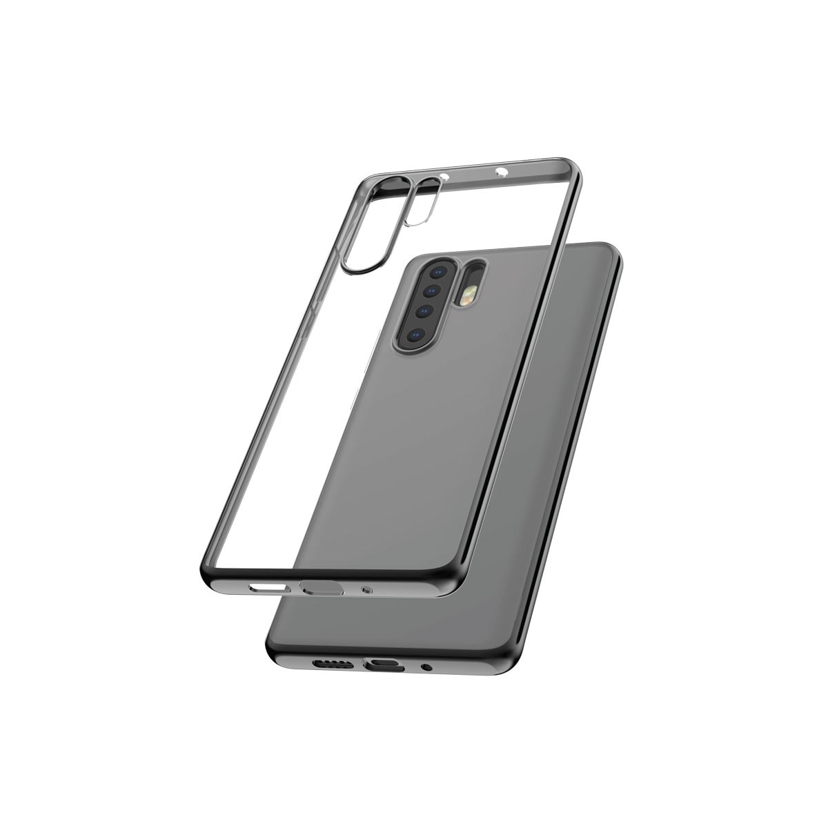 Capac Protectie Spate Cellara Colectia Electro Pentru Huawei P30 Pro - Negru