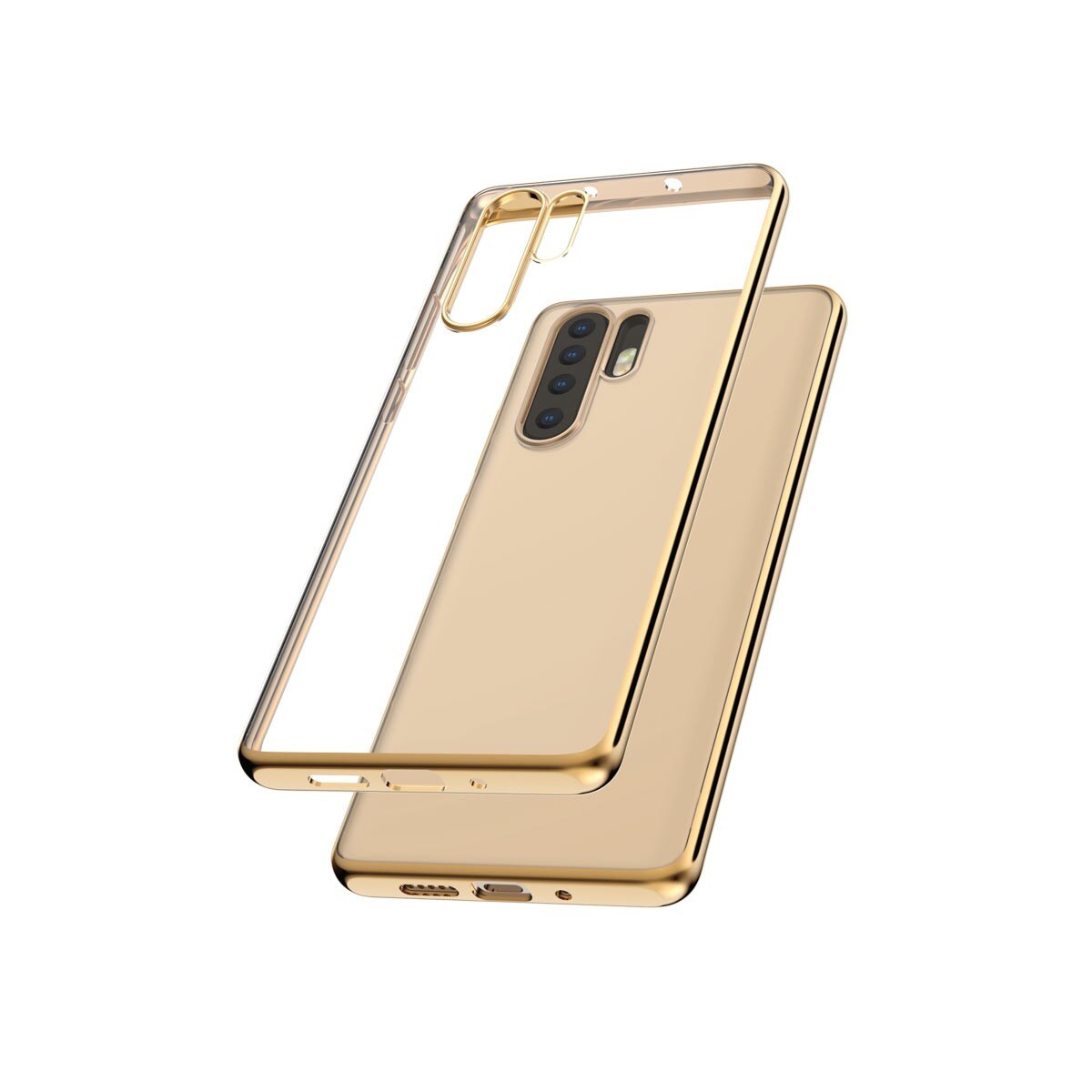 Capac Protectie Spate Cellara Colectia Electro Pentru Huawei P30 Pro - Auriu