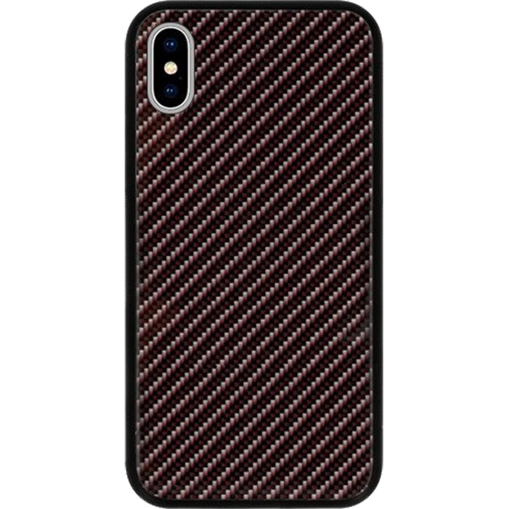 Husa de Protectie Star Carbon Glass Apple iPhone X,Gri