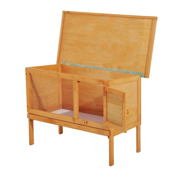 Клеткa за зайци на открито Outsunny PawHut, 90x45x65cm