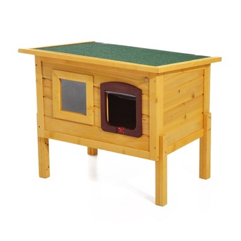 Casa pentru animale de companie, lemn de molid, PawHut Cuccia, 70x51.5x60cm Casa pentru animale de companie, lemn de molid, PawHut Cuccia, 70x51.5x60cm