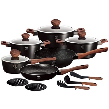 Set gatit 15 piese, BerlingerHaus Ebony Rosewood BH/1537N Set gatit 15 piese, BerlingerHaus Ebony Rosewood BH/1537N