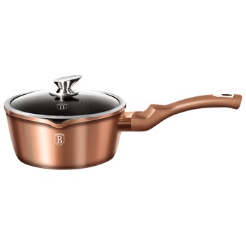 Cratita cu capac BerlingerHaus Rose Gold BH/1524N, inductie, 16 cm Cratita cu capac BerlingerHaus Rose Gold BH/1524N, inductie, 16 cm