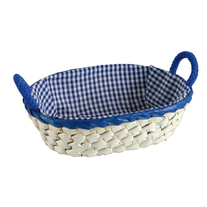 Domotti Palm 68092 kosár béléssel 25 cm x18 cm, bézs