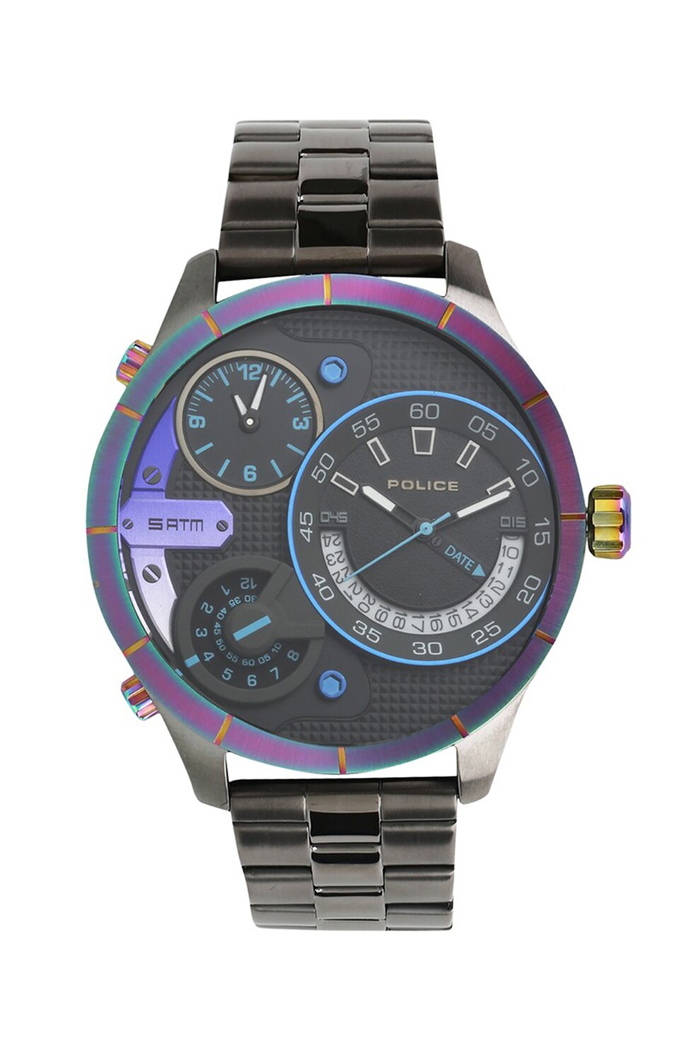 Police, Ceas din otel inoxidabil, Negru