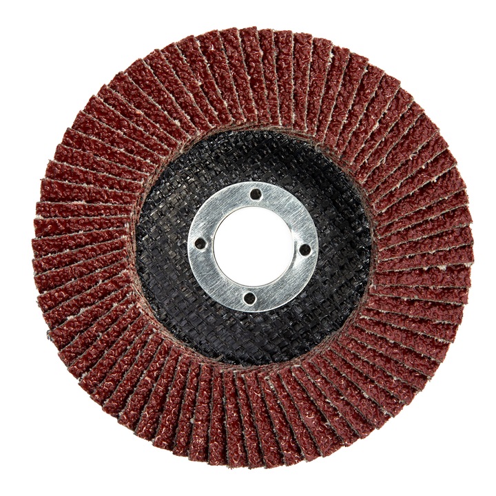 Disc lamelar pentru slefuit pentru polizor unghiular, P 60, 125 x 22,2 mm, MTX