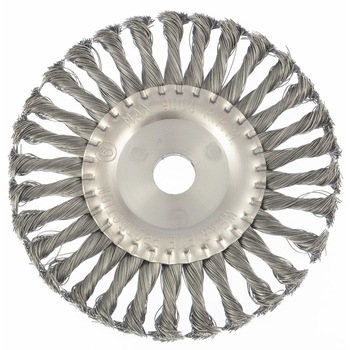 Perie pentru polizor unghiular, 175 mm, D interior 22,2 mm, plata, sarma rasucita din otel, MTX Perie pentru polizor unghiular, 175 mm, D interior 22,2 mm, plata, sarma rasucita din otel, MTX