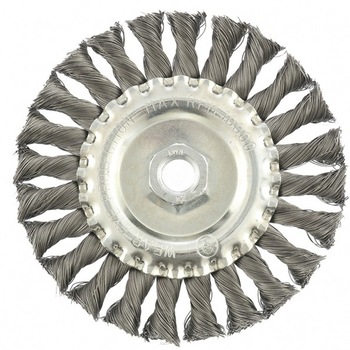 Perie pentru polizor unghiular, 125 mm, M14, plata, sarma rasucita 0.35 mm din otel, MTX Perie pentru polizor unghiular, 125 mm, M14, plata, sarma rasucita 0.35 mm din otel, MTX