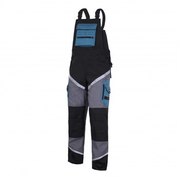 Salopeta lucru groasa premium, talie si bretele ajustabile, 18 buzunare, cusaturi triple, marime XL Salopeta lucru groasa premium, talie si bretele ajustabile, 18 buzunare, cusaturi triple, marime XL