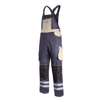 Salopeta lucru mediu-groasa cu reflectorizant, 12 buzunare, cusaturi duble, marime S Salopeta lucru mediu-groasa cu reflectorizant, 12 buzunare, cusaturi duble, marime S