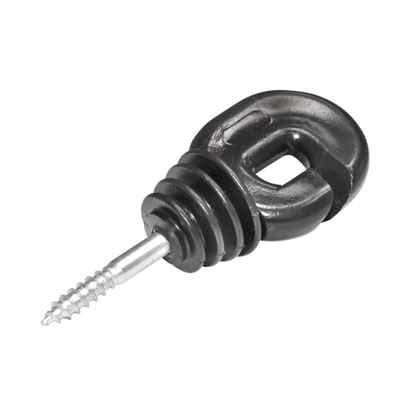 Izolator canelat negru 5.9mm gard electric, Breckner Germany