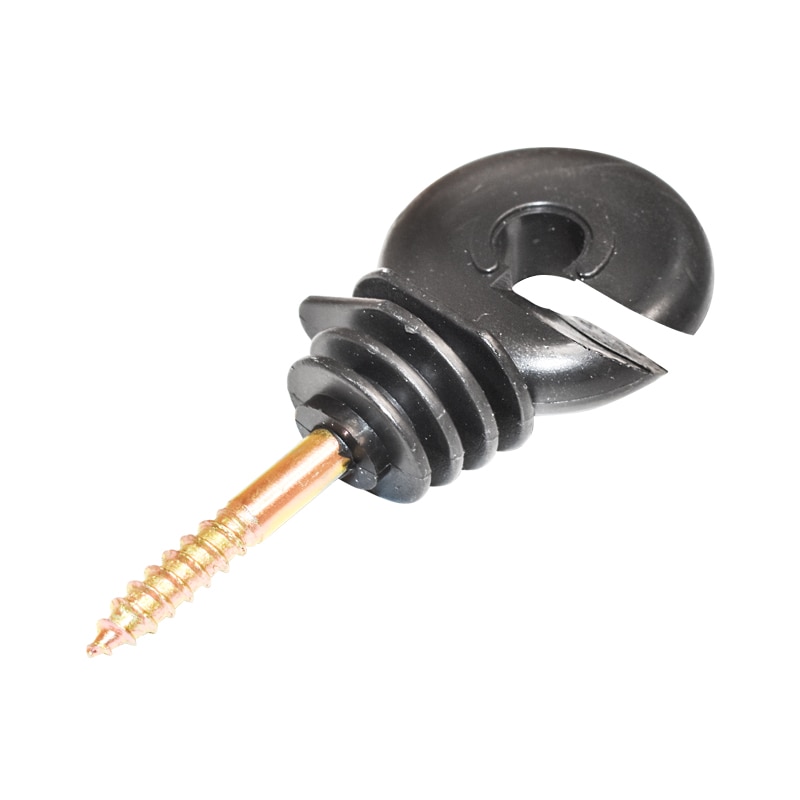 Izolator compact negru 5.6mm gard electric, Breckner Germany