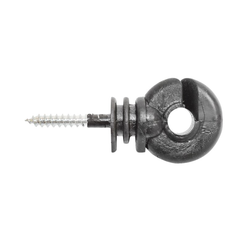 Izolator inelar (material ABS) negru lucios gard electric, Breckner Germany