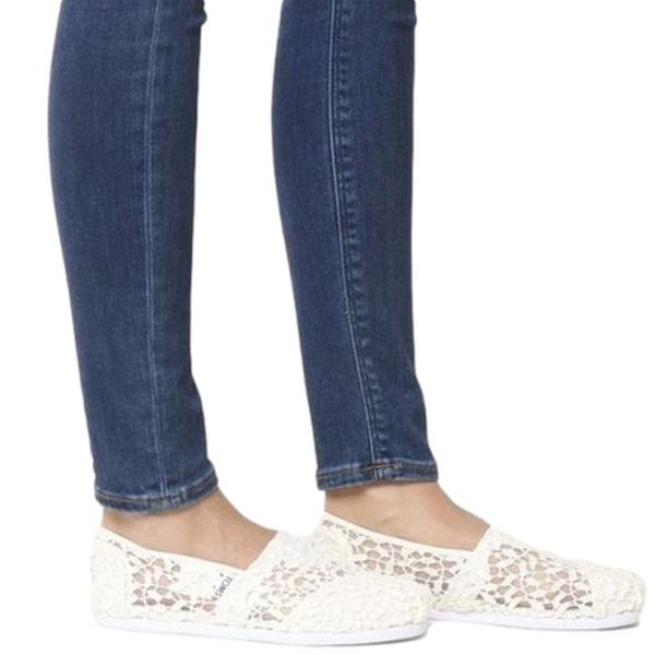 Mocasini dama Toms, Deconstructed, 36.5 EU, Alb