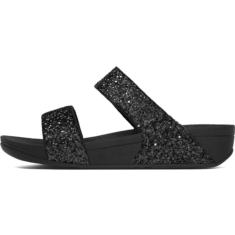 Papuci casual pentru femei Flip Flop Glitterball Slide, Negru, 37 EU