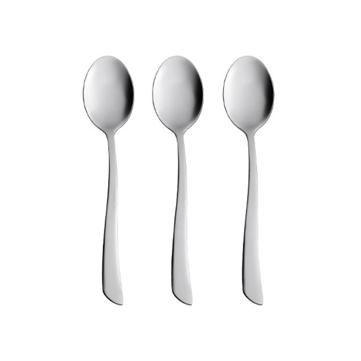 Set lingura de masa, 3 piese, inox, Ambition Wave