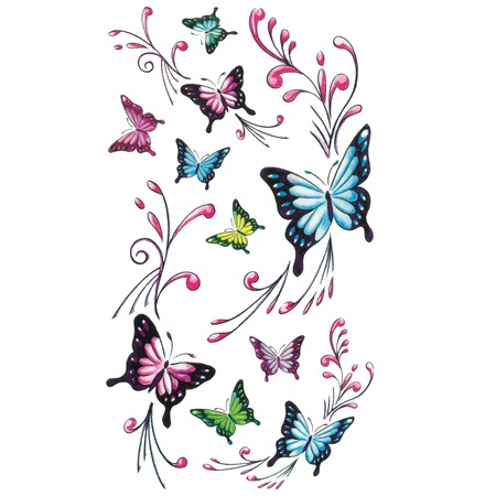 Tatuaj Temporar Album Fluturi 17x10cm Emag Ro