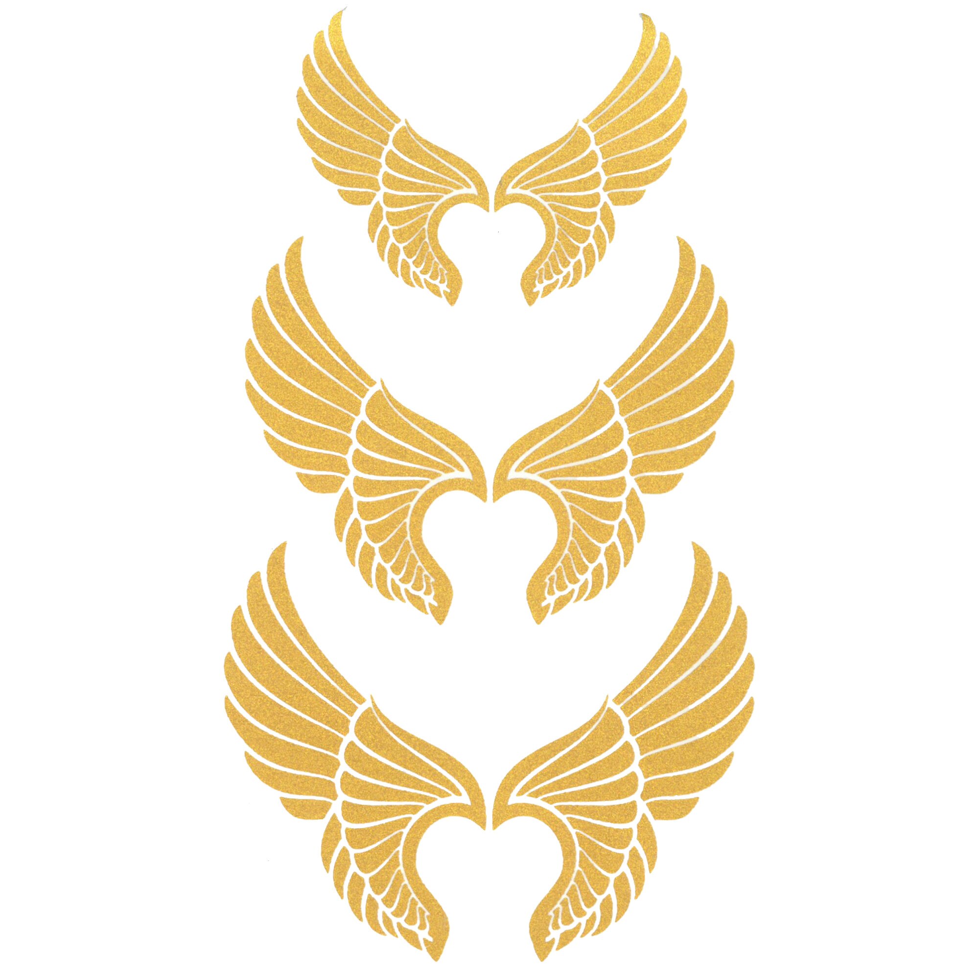 Tatuaj temporar aripi aurii 17x10cm