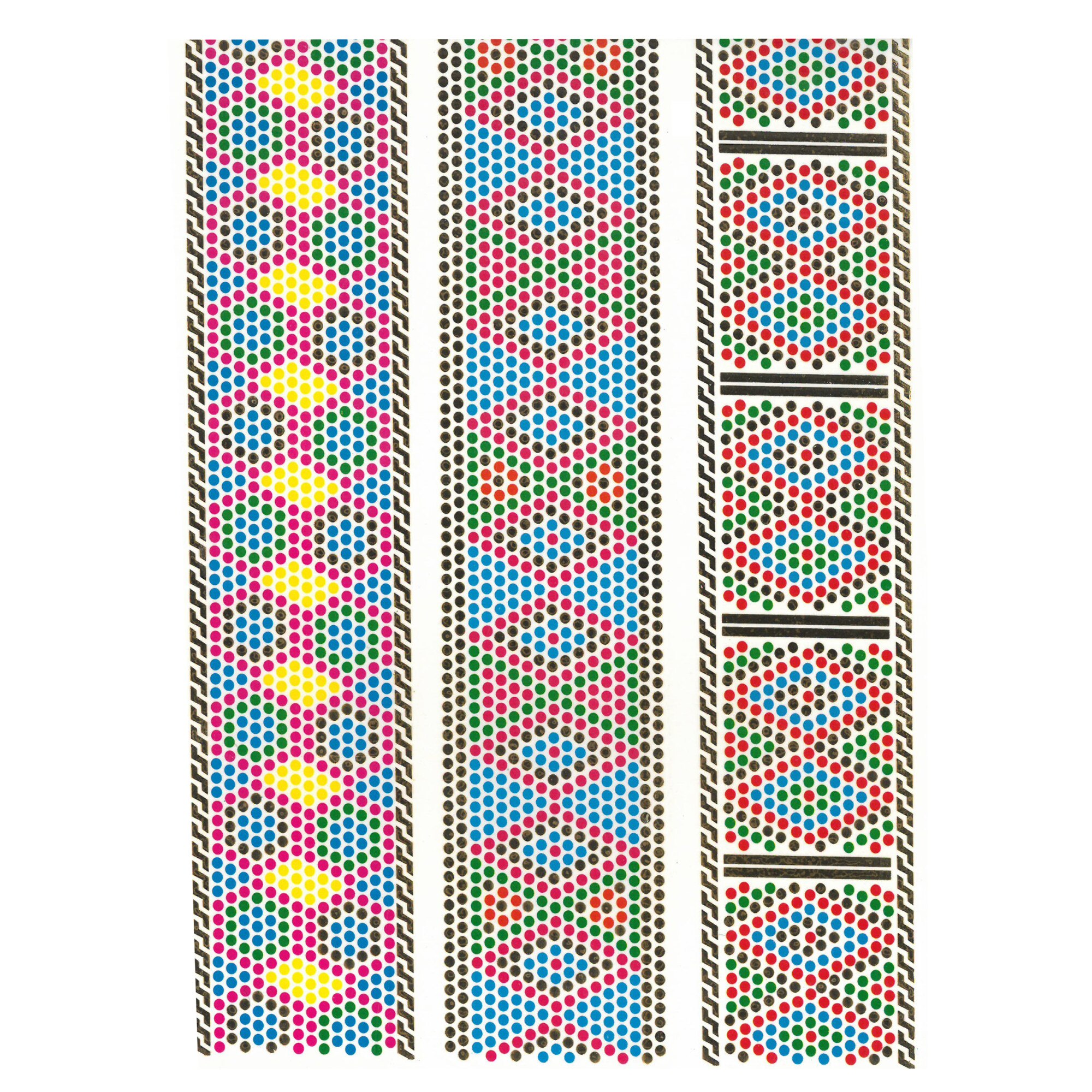 Tatuaj temporar bratari multicolore 20x15cm