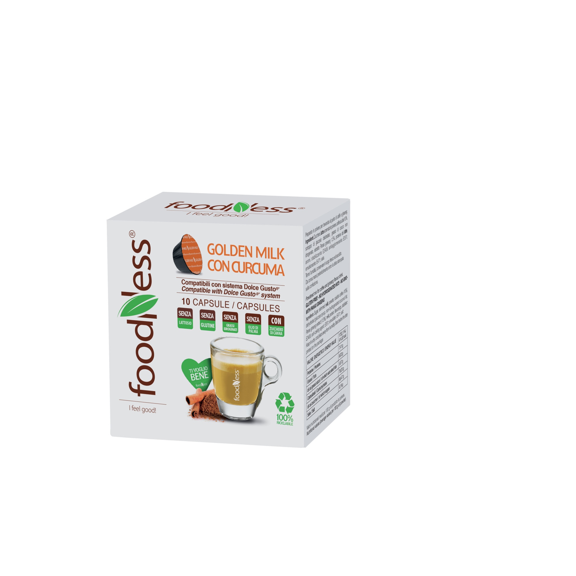 Capsule Foodness Compatibili Dolce Gusto Golden Milk 10