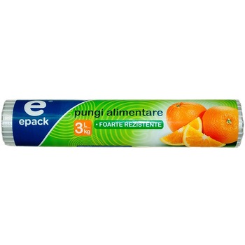 Pungi Alimentare Epack 3 Kg, 100 buc/rola Pungi Alimentare Epack 3 Kg, 100 buc/rola