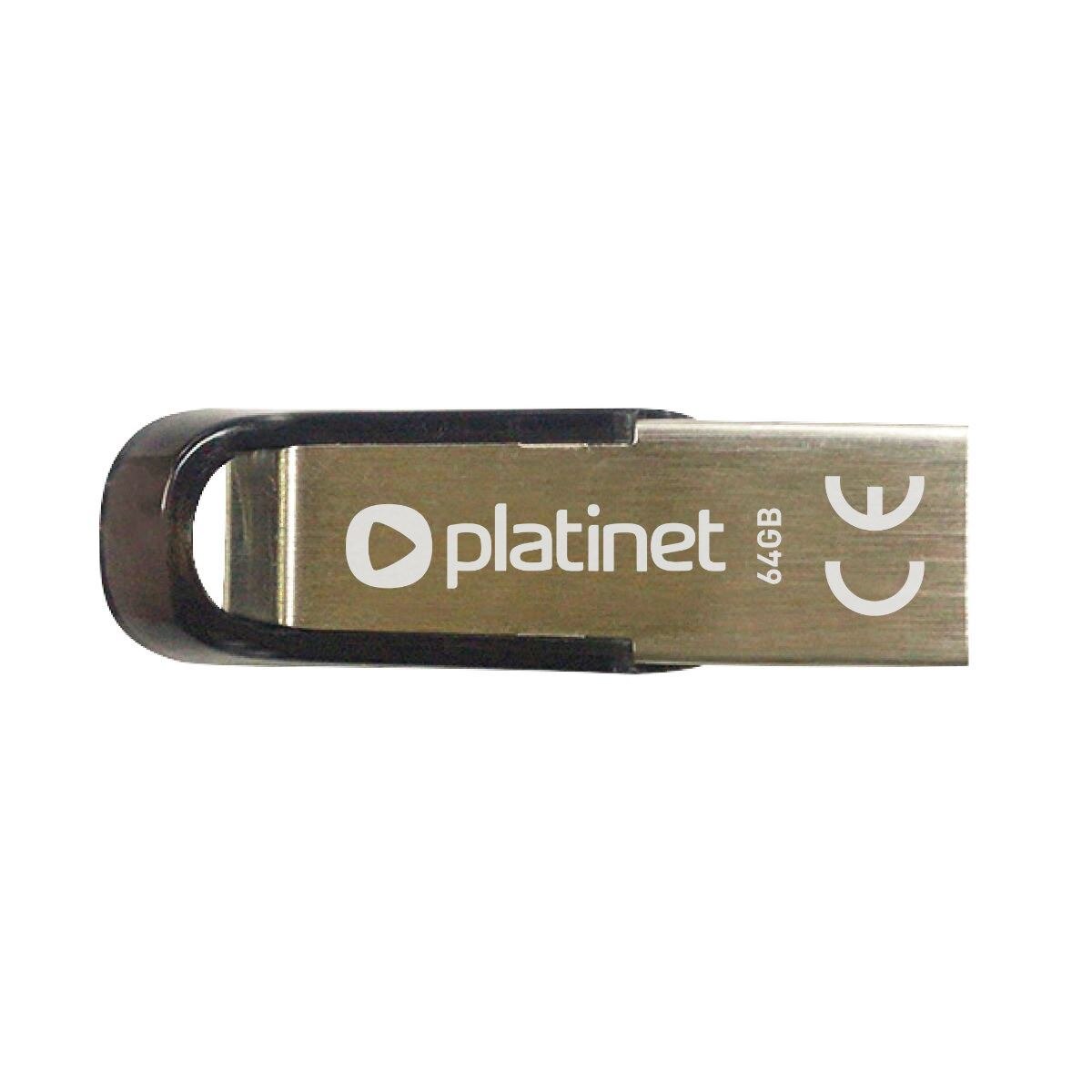 Memorie USB 2.0 Platinet 64Gb , S-Depo 44848, din metal, impermeabila