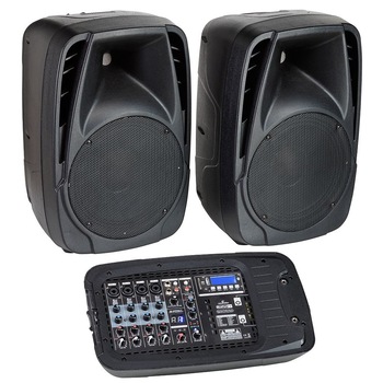 Set Boxe Portabile cu Mixer Integrat 2x250W - Soundsation Blueport FX Set Boxe Portabile cu Mixer Integrat 2x250W - Soundsation Blueport FX
