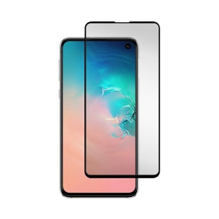 Стъклен 5D протектор Tempered Glass за Samsung S10 Plus, 5D, 9H, 0.33мм, Full Cover, Прозрачен