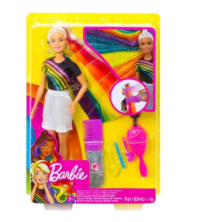 Mattel 1696813 Barbie Szivárványhaj baba szőke hajjal - Mattel Többszínű