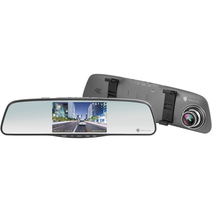 Camera Auto DVR Navitel MR150NV cu night vision, FHD, fixare pe oglinda retovizoare, ecran 5", G-Sensor