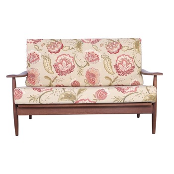 Canapea Retro cu brate Quadra 130x87x88 cm, flori Canapea Retro cu brate Quadra 130x87x88 cm, flori