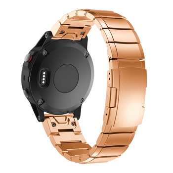 Curea ceas Smartwatch Garmin Fenix 5, 22 mm Otel inoxidabil iUni Rose Gold Link Bracelet Curea ceas Smartwatch Garmin Fenix 5, 22 mm Otel inoxidabil iUni Rose Gold Link Bracelet