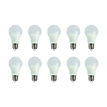 Set 10 Becuri LED 9W Lumina Calda E27 Set 10 Becuri LED 9W Lumina Calda E27