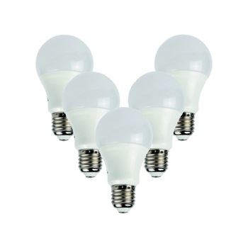 Set 5 Becuri LED 9w Lumina Rece E27 Set 5 Becuri LED 9w Lumina Rece E27