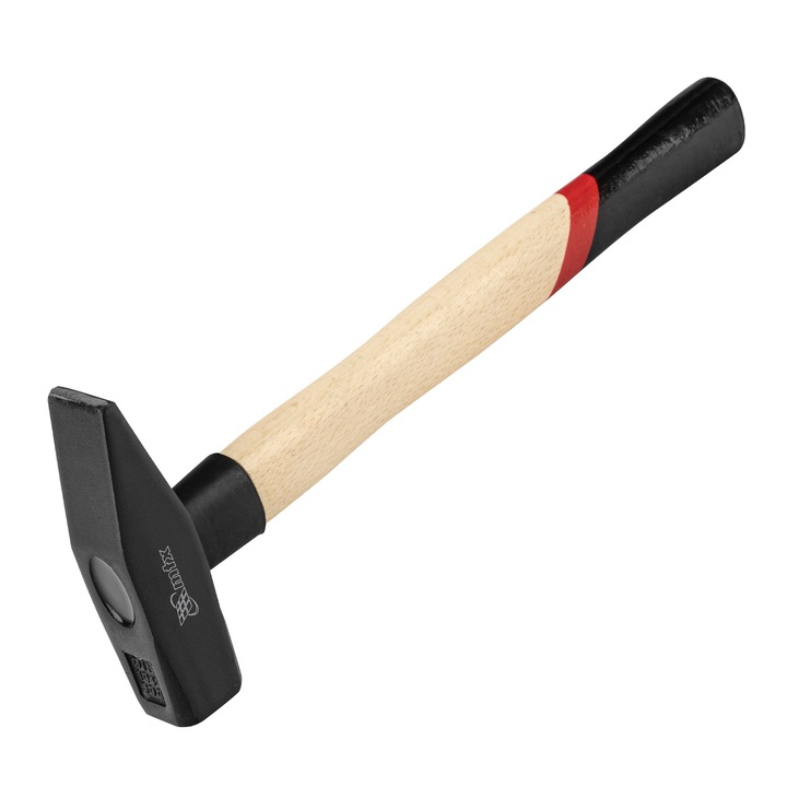 Ciocan 600 g, frunte patrata, maner din lemn, MTX