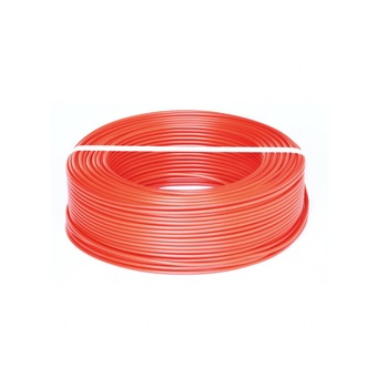 Conductor MYF, Antifoc, Romcablu,1 x 1.5, Cupru litat, colac 100 m, Rosu Conductor MYF, Antifoc, Romcablu,1 x 1.5, Cupru litat, colac 100 m, Rosu