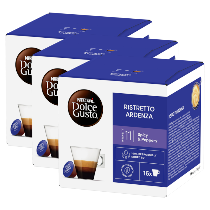 Комплект от 3 x Капсули Nescafé Dolce Gusto Espresso Ristretto Ardenza, 48 броя, 312 гр