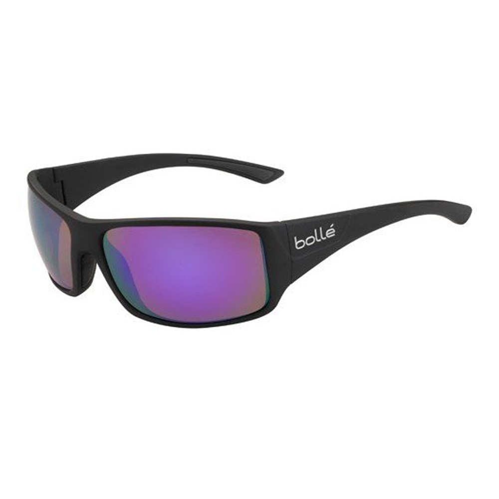 Ochelari de soare sport Bolle Tigersnake, Negru Mat/ Albastru Violet Oglinda